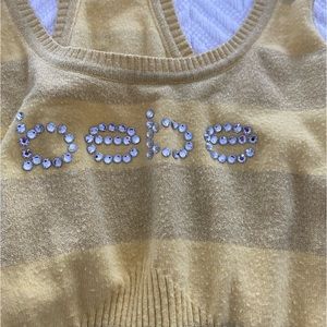 Bebe tank top in yellow